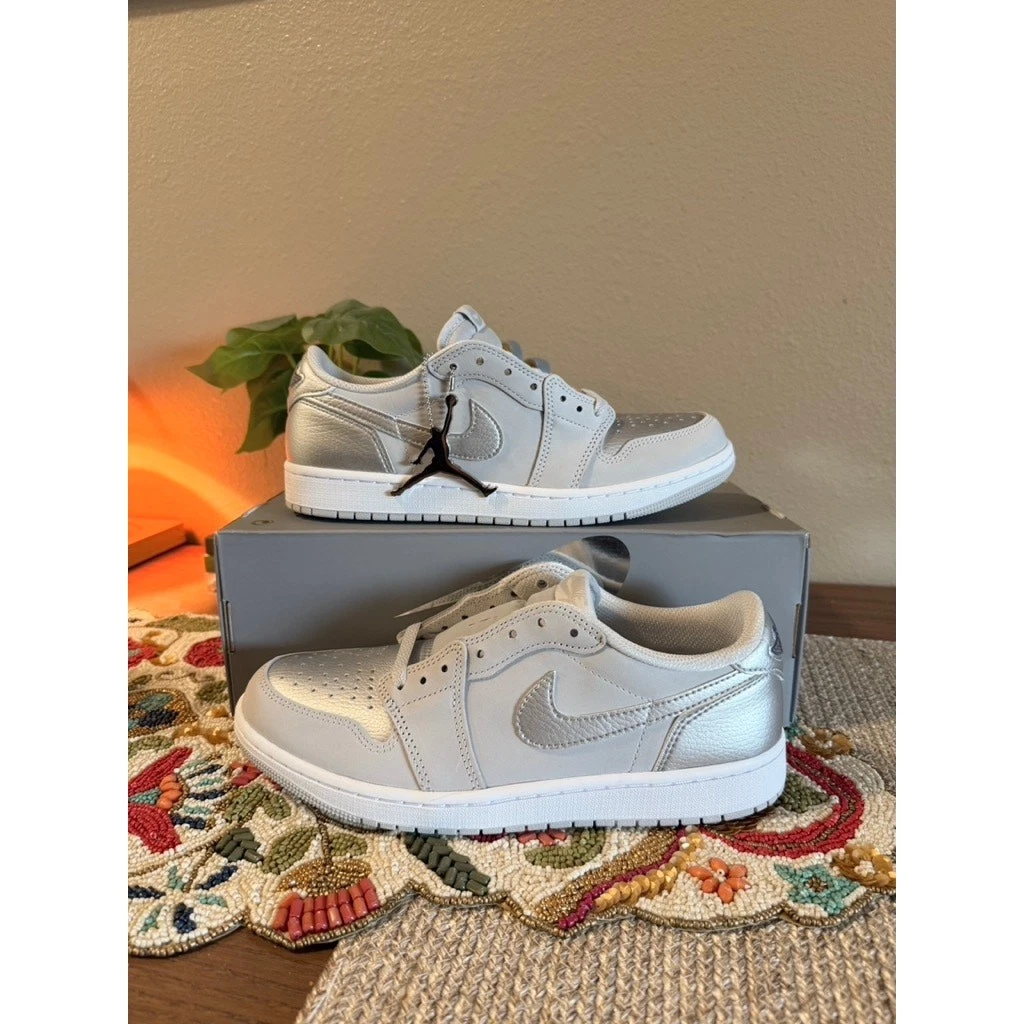 Jordan 1 Retro OG Low Metallic Silver for Sale | Authenticity