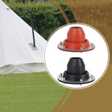 Silicone Tent Stove Jack Fireproof Protection Ring for Hot Stove Shed Yurt