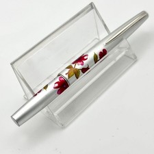 Pilot Flower Pattern Silver Fountain Pen Vintage Collectible Rare Classic
