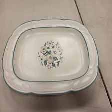 Country Ware Ashberry Stoneware Platter Floral Design Japan Serving Dish
