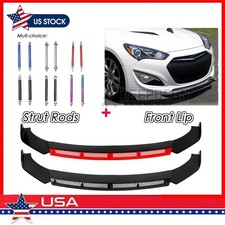 For Hyundai Genesis Coupe Front Bumper Lip Splitter Spoiler Body Kit Parts Rods