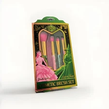 Wicked Cosmetic Brush Set 4pc Glinda & Elphaba Limited Edition Makeup Brushes 