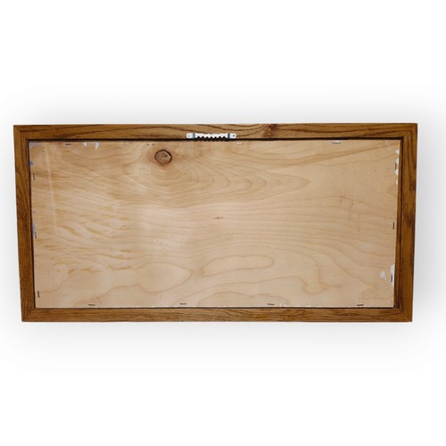 Dimensionale primitive Volkskunst Laser Holz Herbst Land Brücke Szene - Bild 2 von 5
