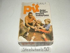 Vintage Pit Card Game 1973 Parker Bros COMPLETE Frenzied Trading Orange Bell HTF