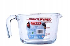 Pyrex große Glaskanne mit Skala messen 1l