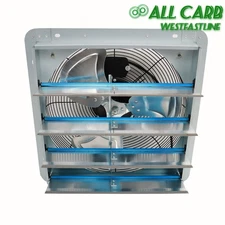 10"12"14"16"20" Shutter Exhaust Fan Aluminum High Speed Wall Mounted Garage Shop