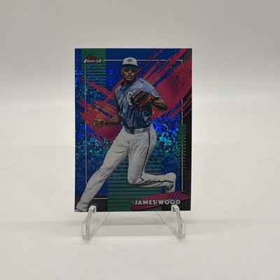 2026 Topps Finest Baseball James Wood Blue Mini Diamond Rare /150