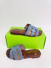 -2569 Sam Edelman Kids' Bay Slide Sandal Montrose Blue US-11