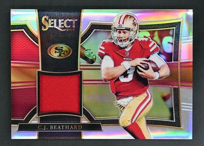 2017 Panini Select #2 C.J. Beathard /199 Select Swatches Prizm San Francisco