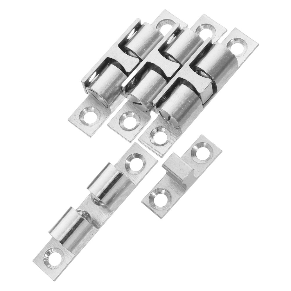 4 Pcs Closet Ball Door Touch Latches for Cabinet Doors Brass