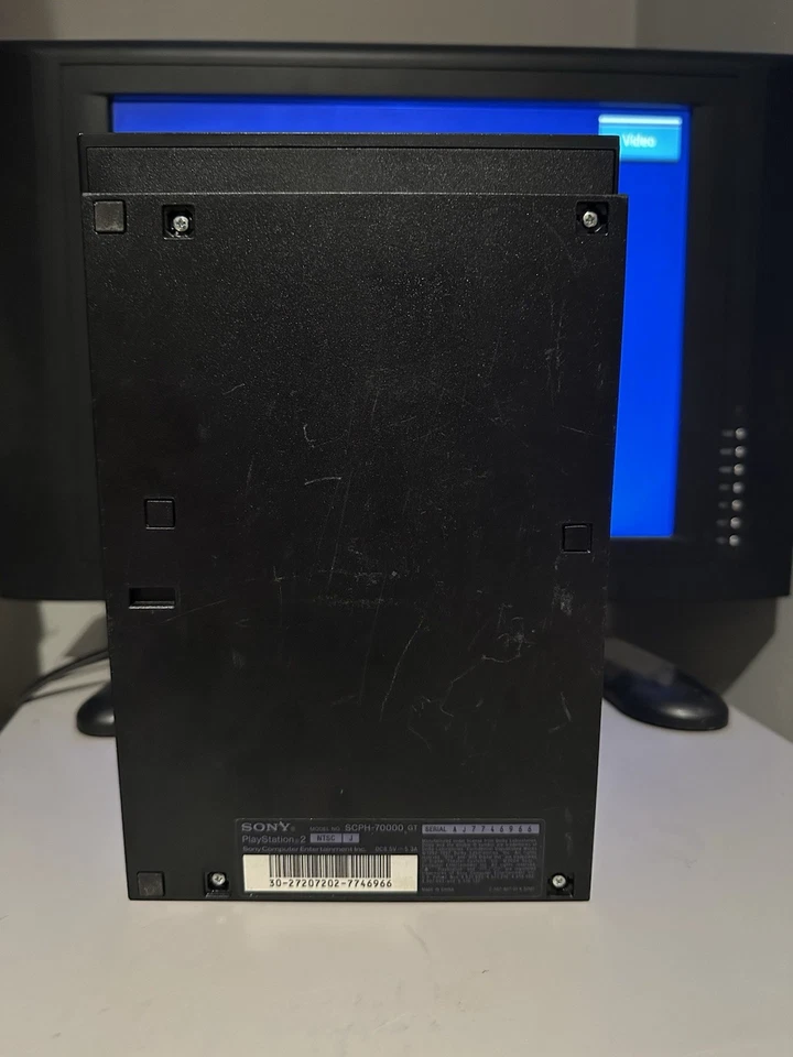Sony PlayStation 2 Slim Preto SCPH-70000 GT (Para Peças/Reparos) Região Livre - Imagem 4 de 4