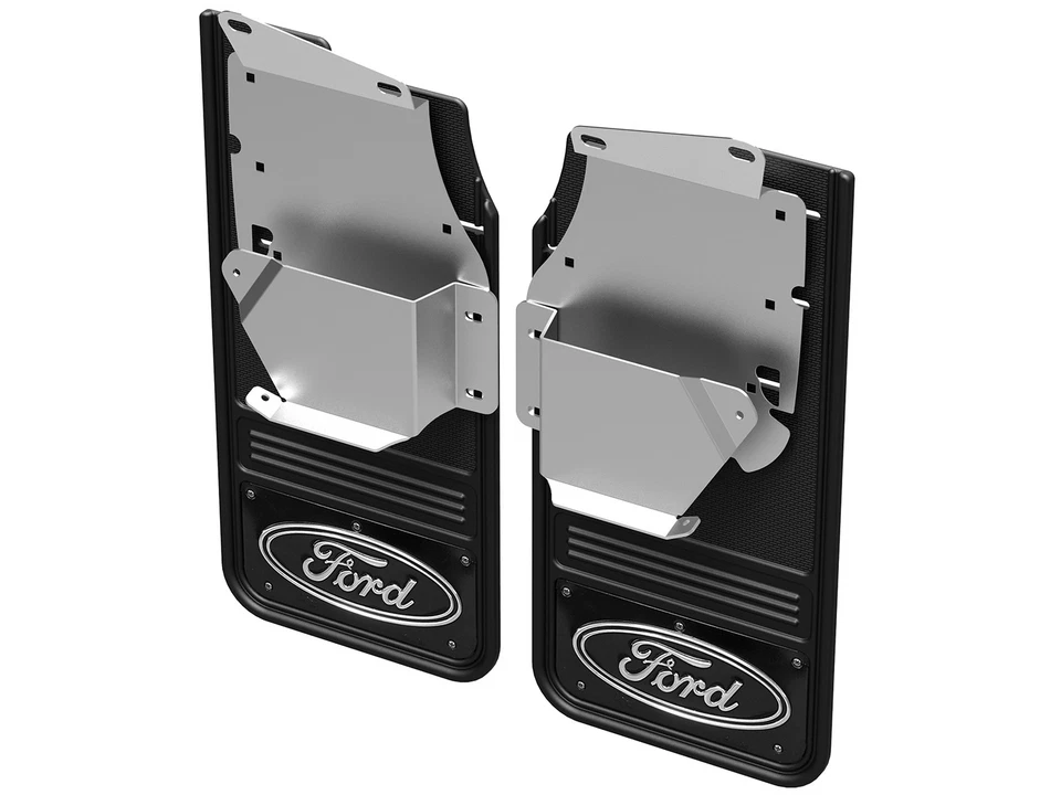 SUPER DUTY 2017-2022 Gatorback Black Splash Guards Mud Protector Flaps Rear Pair - Image 2 of 4