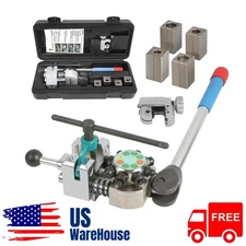 Brake Line Flaring Tool Kit - 45° Single Bubble Double Flare - 3/16" to 3/8"