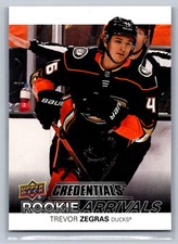 2021-22 Upper Deck Credentials #RA-7 Trevor Zegras Rookie Arrivals