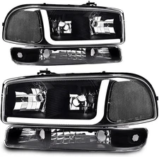 LED DRL Bar Headlight for 1999-2007 GMC Sierra 1999-2004 Sierra 2500 99-06 Yukon