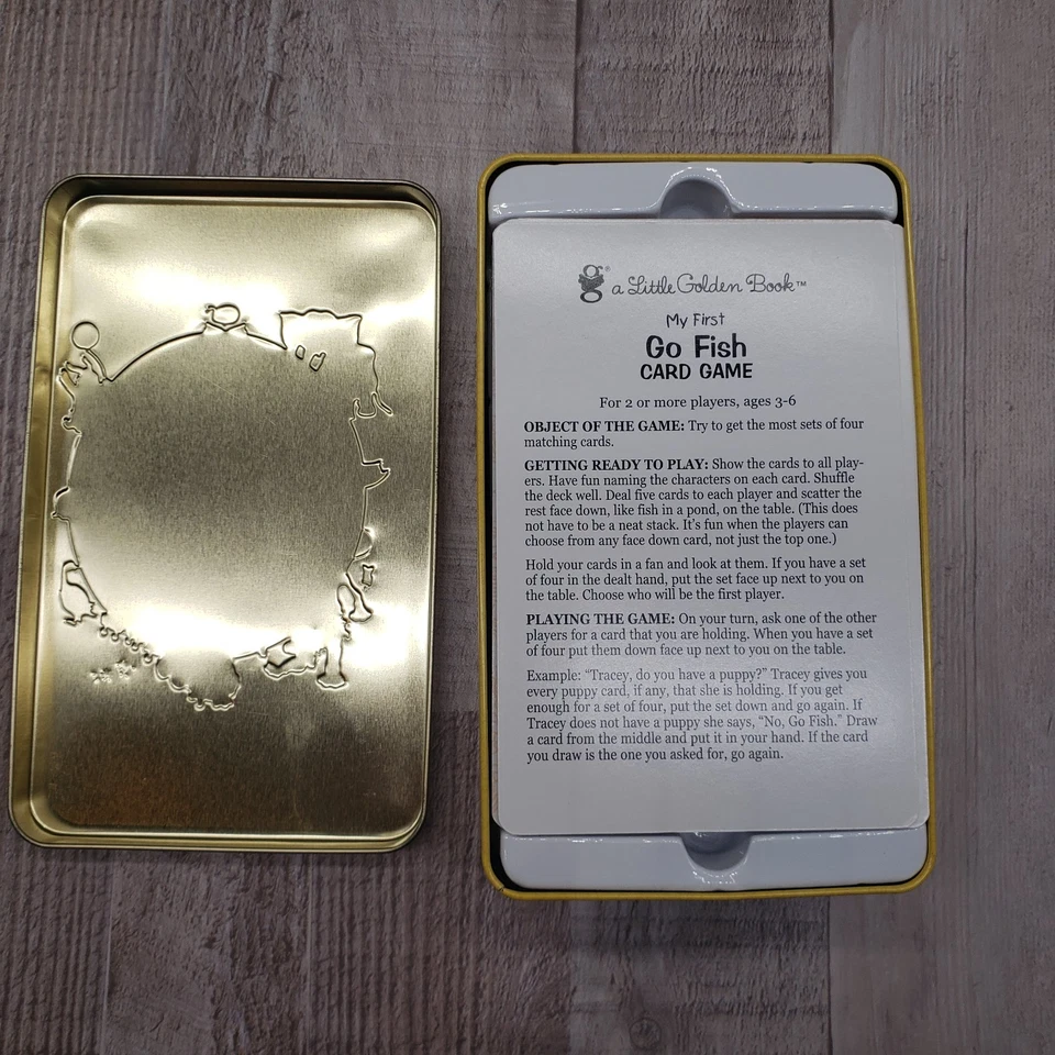 A Little Golden Book My First Go Fish Card Game 60th Anniversary Tin Limited Ed. - Image 2 of 4