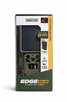 Moultrie Edge Solar Cellular Game Trail Camera W/ Rechargeable Battery
