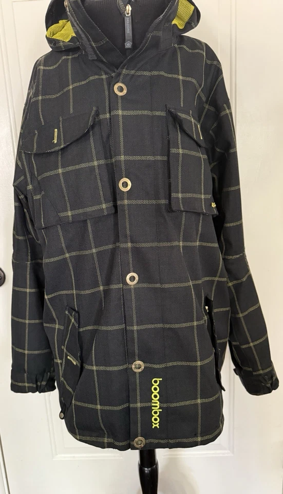 Chaqueta Sessions Ski Snowboard Para Hombre Med Recco Advance Rescue Technology Negra/Grita Foto 3 de 4