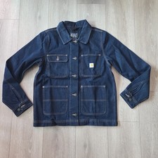 Carhartt Relaxed Fit Chore Coat Jacket Blue Pockets Women  s Size M