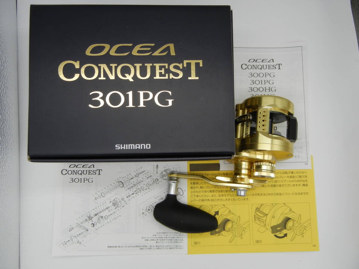 Shimano 22 OCEA Conquest 301PG Left Baitcasting Reel Fishing | eBay