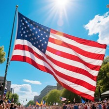 American Flag 3x5 Ft, 4th of July decorations 250th Anniversary Flag