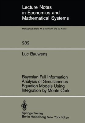 Bauwens - Bayessche vollständige Informationsanalyse der Simultangleichung - J555z