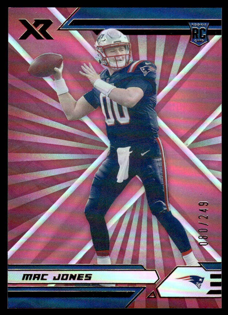 2021 Panini XR Red Mac Jones Rookie 080/249 New England Patriots #114