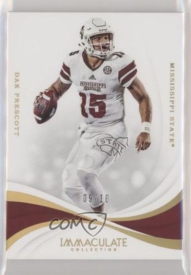 2019 Panini Immaculate Collegiate Gold 9/10 Dak Prescott #17 fm0