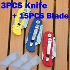 3PCS Folding Utility Knife Heavy Duty Quick-change with 15PCS Cutter Blade — photo 1