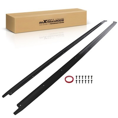 Side Skirt Extension for BMW F15 X5 F85 X5M F16 X6 F86 X6M 2015-19 Gloss Black