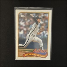 1989 Topps Nolan Ryan #530 Astros Major League Baseball Trading Card