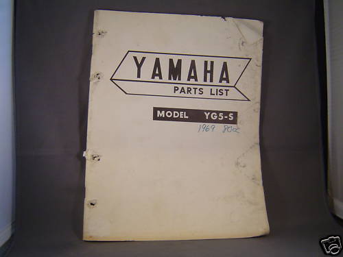Yamaha Illustrated Parts list model YG5-S - Foto 1 di 1