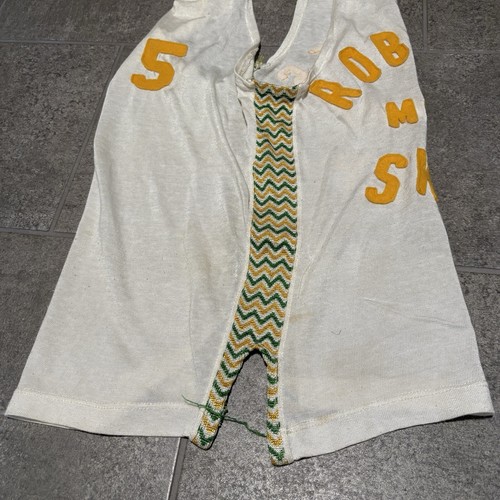 Antique Basketball Uniform Jersey Felt Lettering Satin Shorts 1930s 40s ABCO #5 - Picture 8 of 12