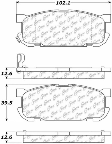 Plaquettes De Frein Arrière CTEK Neuves – Référence 102.06360 / D636, Semi-métalliques, Pour Véhicules Compatibles (voir Tableau)
