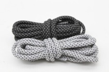 LICK THE SOLE YEEZY 3M REVERSE REFLECTIVE ROPE REPLACEMENT LACES BLACK-WHITE