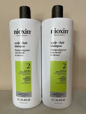 Nioxin Pro Clinical 2 Scalp  Hair Shampoo Set of 2  33.8 oz each  new fresh