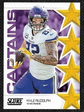 Kyle Rudolph 2019 Score Captains #C-21 Minnesota Vikings Insert Panini Football 