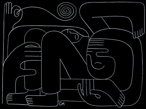 Geoff McFetridge Pendleton Wool Blanket Edition for The Standard Hotel 62x82 - Picture 2 of 8