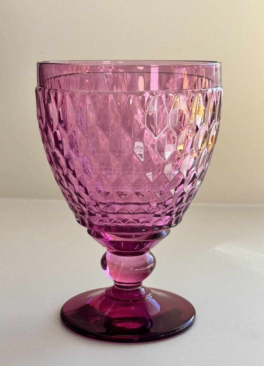 Villeroy & Boch BOSTON GOBLET Berry/ Purple - 14 oz. new with tags