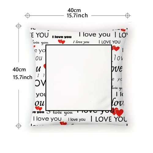 Personalised Photo Pillowcase Custom Love You Cushion Cover Family Couples Gift - Picture 11 of 13