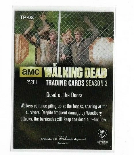 THE WALKING DEAD SEASON 3 PT 1 PRISON SUBSET CARDS CRYPTOZOIC 2014 YOU CHOOSE - Image 3 of 4