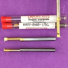 MICRO 100  RRM 040-15G  Carbide Internal Retaining Ring Bar 0.4mm WOC🎯Machinist