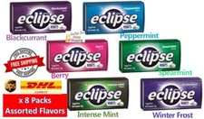8 Packs ECLIPSE Sugar Free Mints Candy Sweet Assorted Flavors FREE SHIPPING