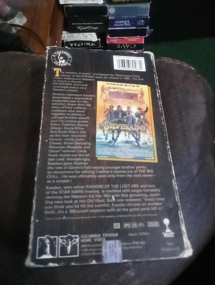 Silverado (VHS)1985 Western Kevin Kline Danny Glover Kevin Costner John Cleese - Image 2 of 2