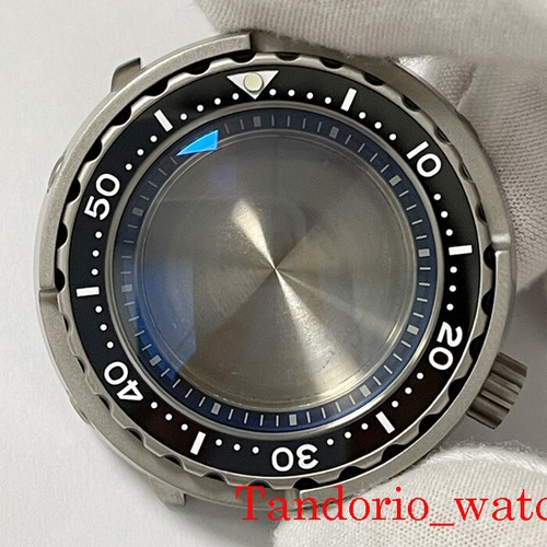 47mm Titanium Watch Case Sapphire Fit NH35A SKX007 SBBN031 200M Waterproof parts - Picture 9 of 17