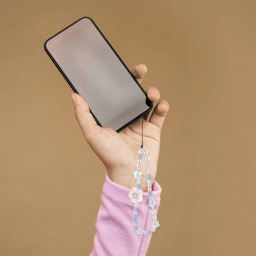 Łańcuszek komórkowy Gwiazda kwiatów Telefon-Charm-Koraliki Bransoletka z zawieszką na telefon komórkowy - Zdjęcie 6 z 12
