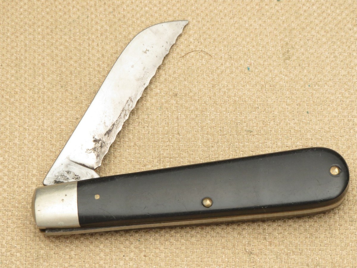 Vintage Camillus New York USA Rope Knife Smooth Black Scarce Vintage Camillus New York USA Rope Knife Smooth Black Scarce