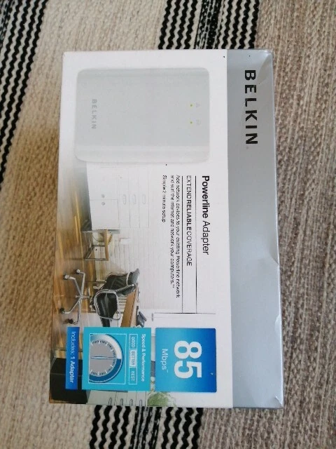 Belkin Powerline Turbo F5D4073-S v1 Powerline Network Adaptors ...x3 - image 1 of 4
