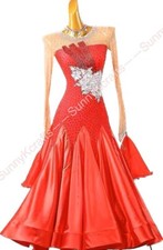 SunnyK Waltz Tango st Dance Dress Salsa Costume Stardard Ballroom Competition