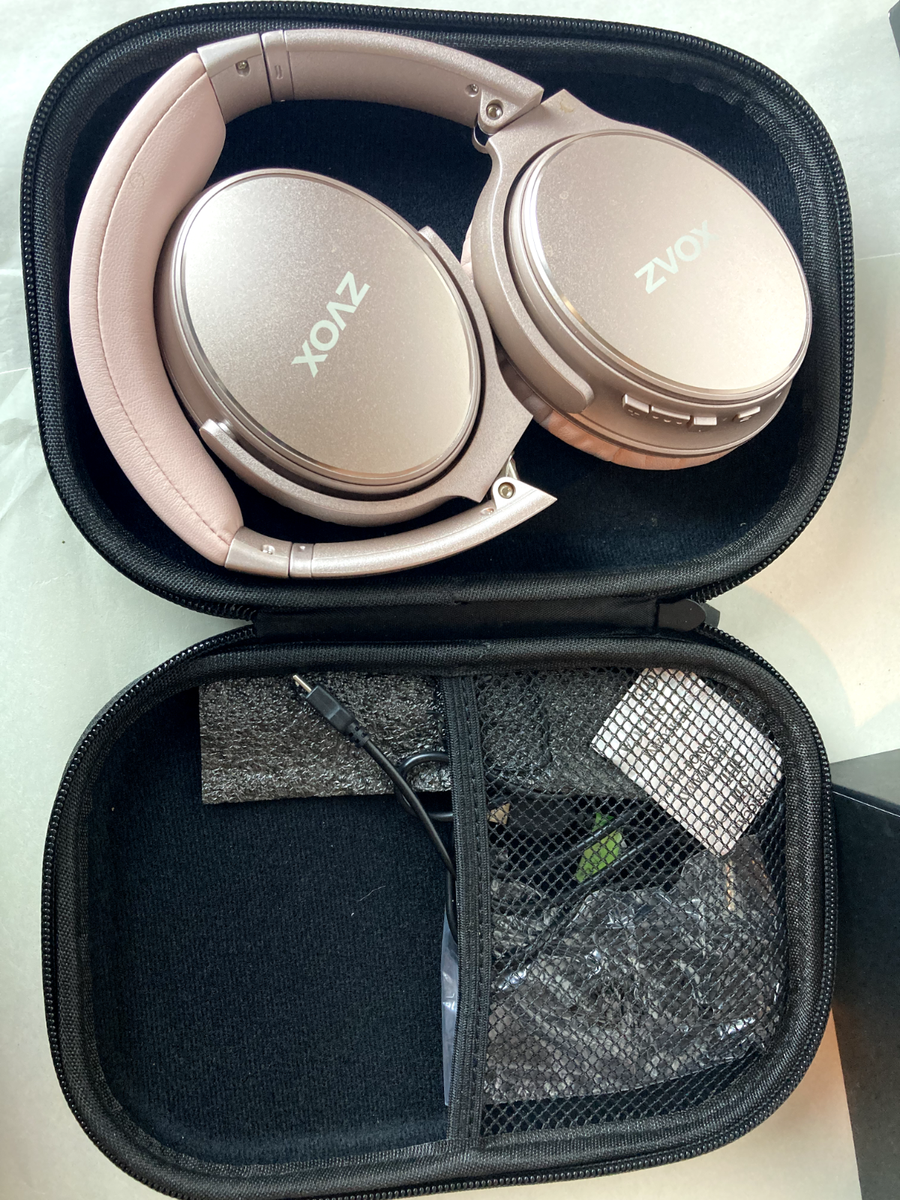 Zvox Model AV50 Bluetooth Headphones Noise Cancelling Pink
